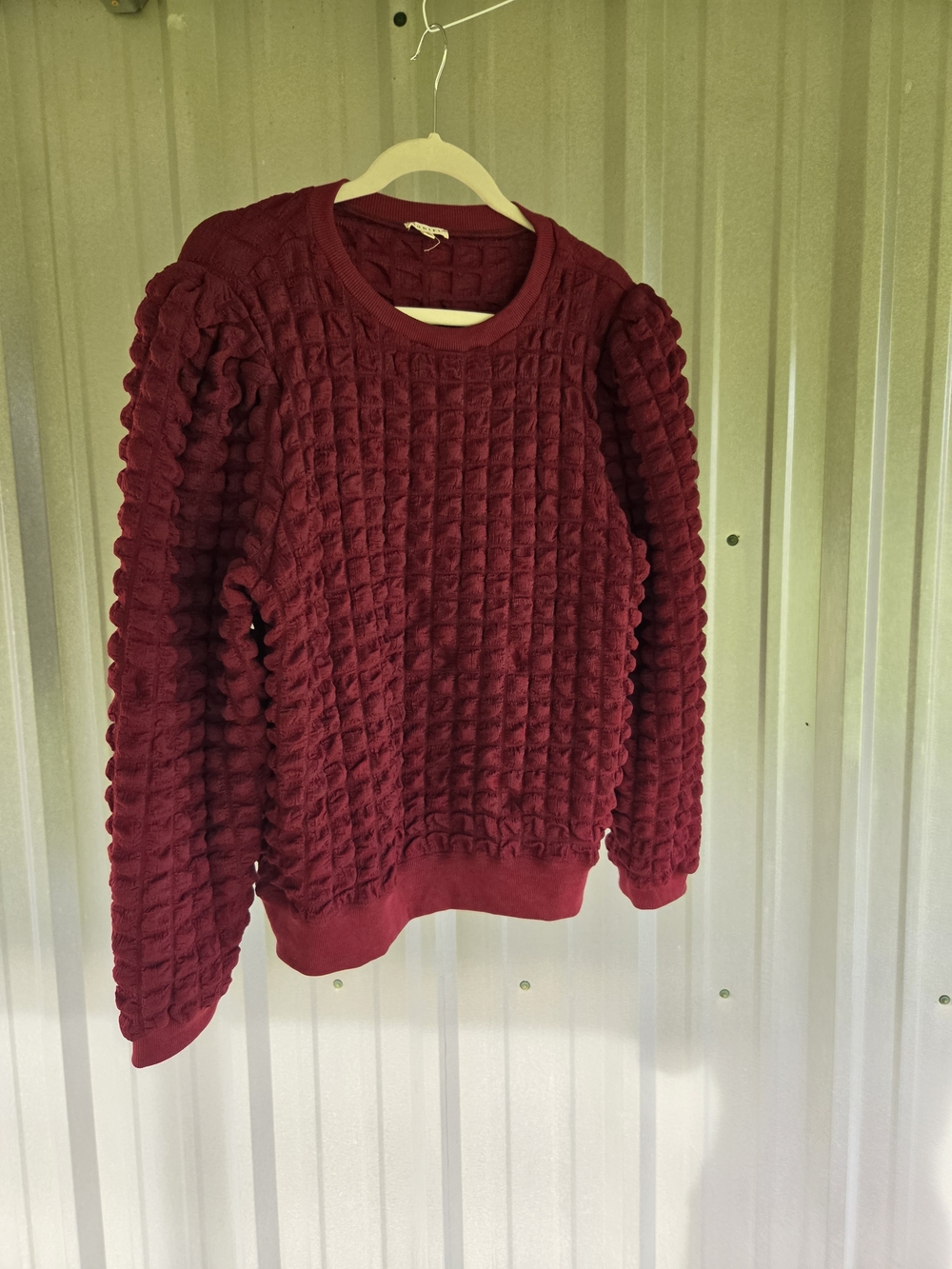 Jodifl Long Sleeve Sweater Type Blouse Textured Size Medium